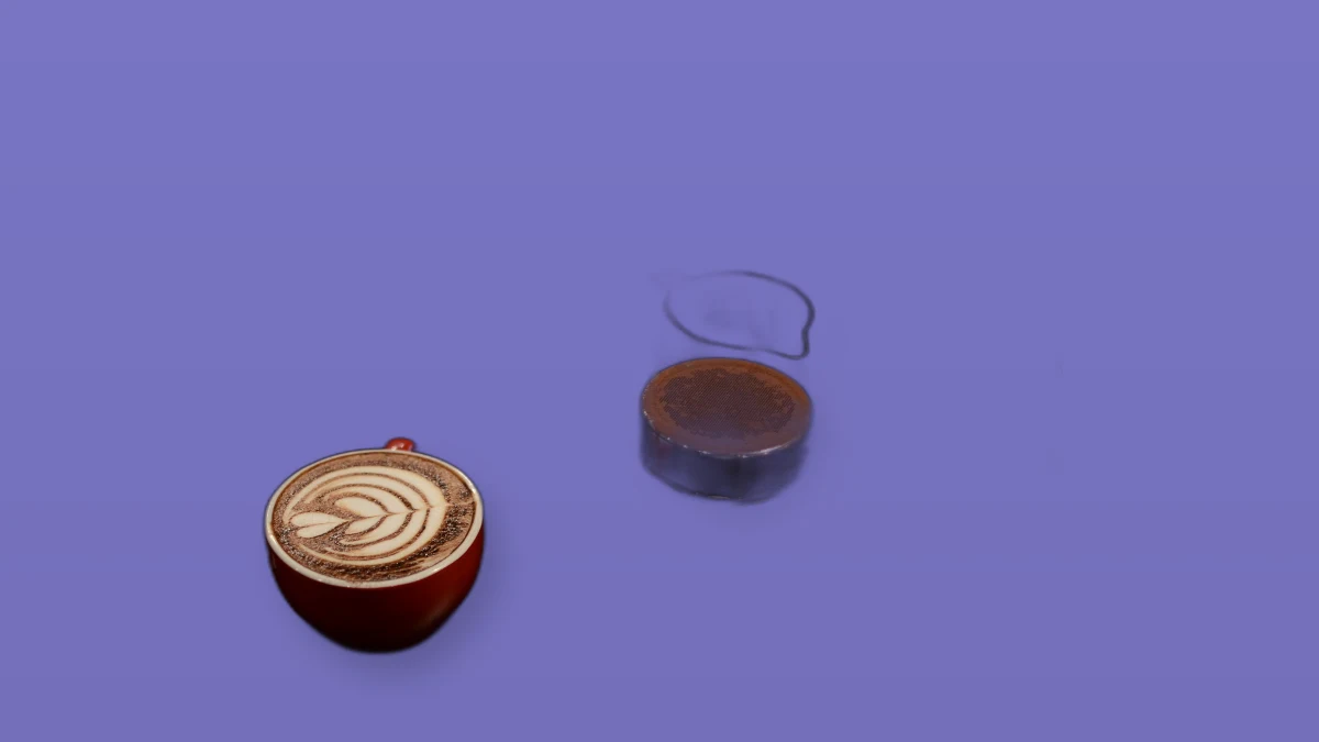 Photo illustration of a coffee cup representing a casual conversation between new acquaintances