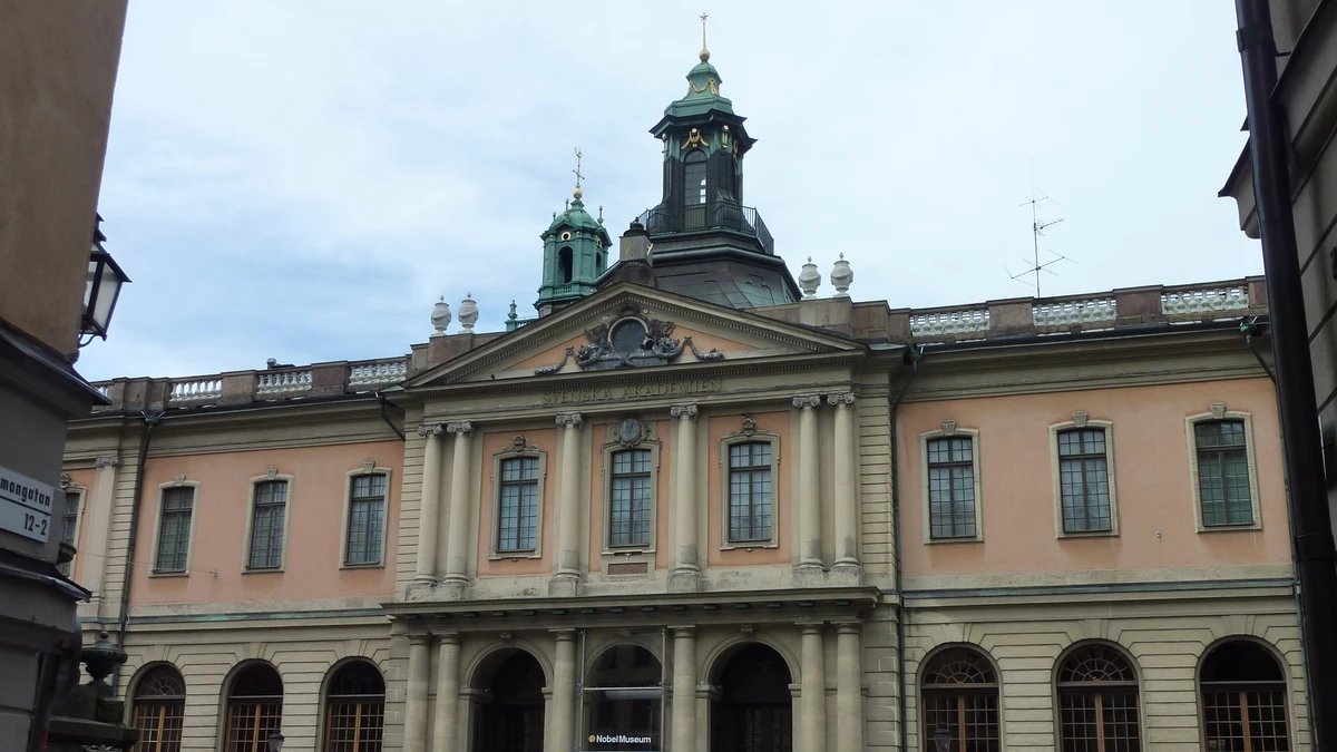 The Svenska Akademien building on Stortorget in Stockholm, home of the Swedish Academy